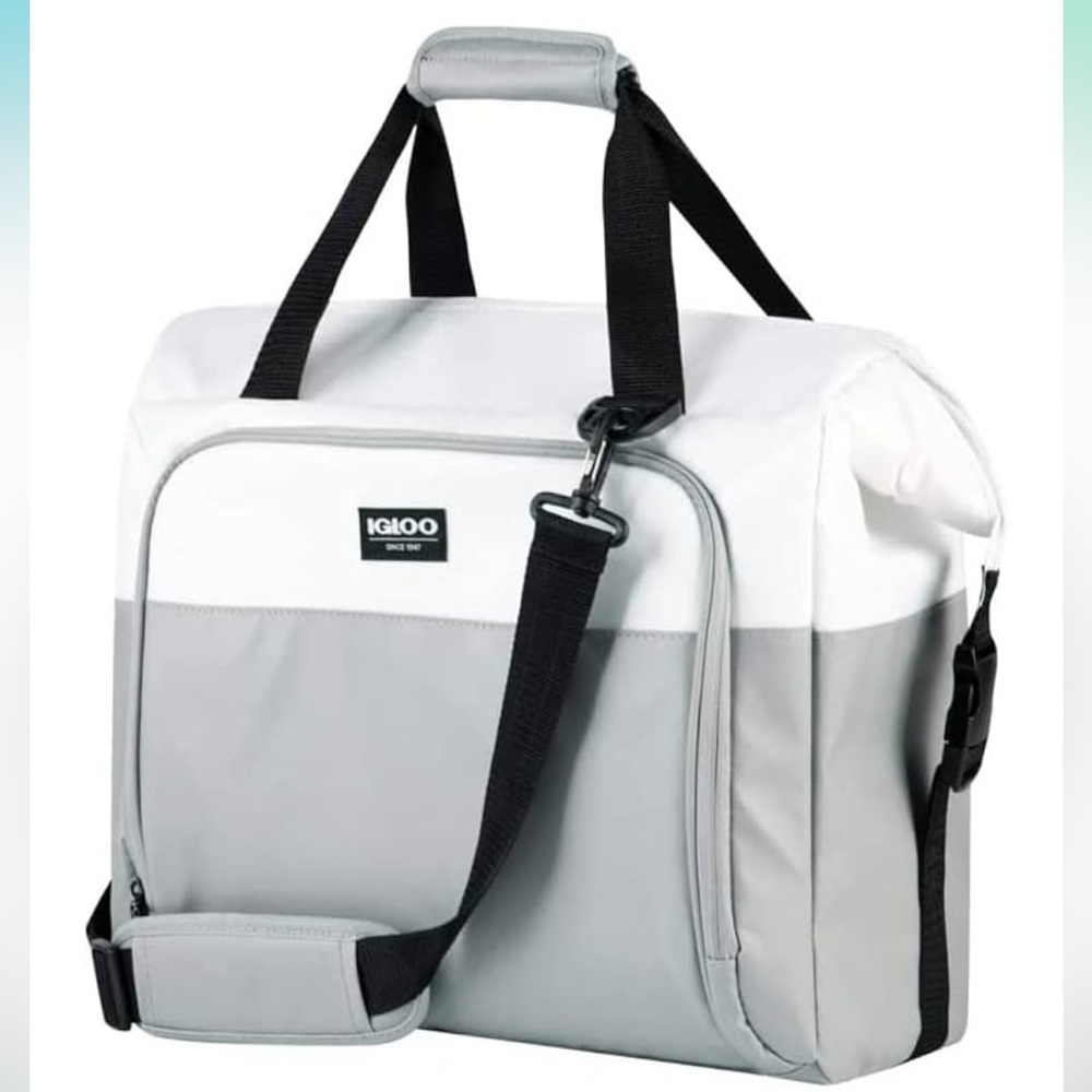 Igloo Max Snap Down Black and Gray 36 Cans Cooler Bag, NEW with Tags